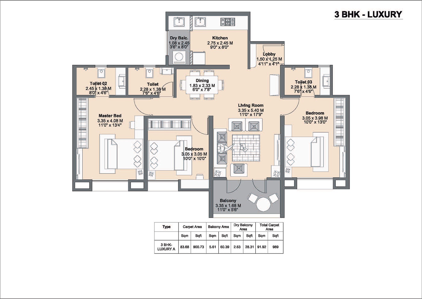 4 BHK Plan